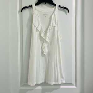 Lily Pulitzer White Sleeveless V-Neck Tee